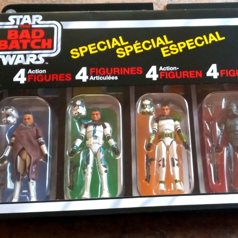Starwars bad batch set #4 figures vintage classic collection new in box